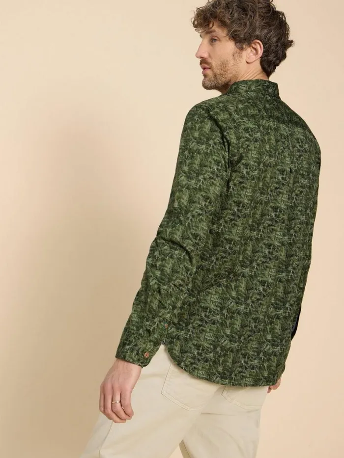 White Stuff SHIRTS Seaweed Printed Shirt Green Print 8211 Men White Stuff SHIRTS Seaweed Printed Shirt Green Print 8211 Men