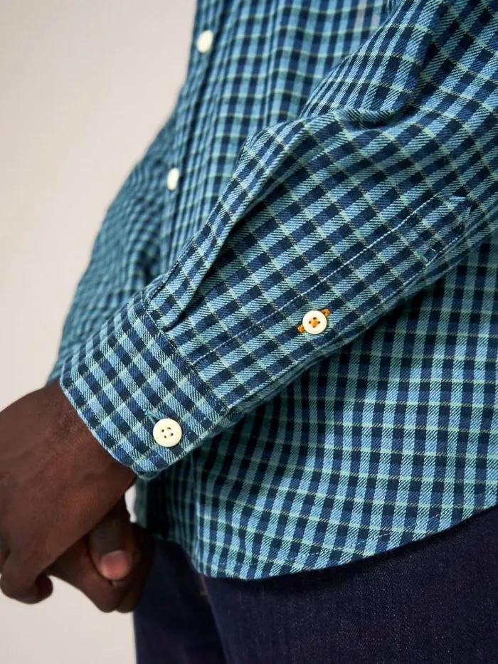 White Stuff SHIRTS Westlake Gingham Shirt Mint Green 8211 Men