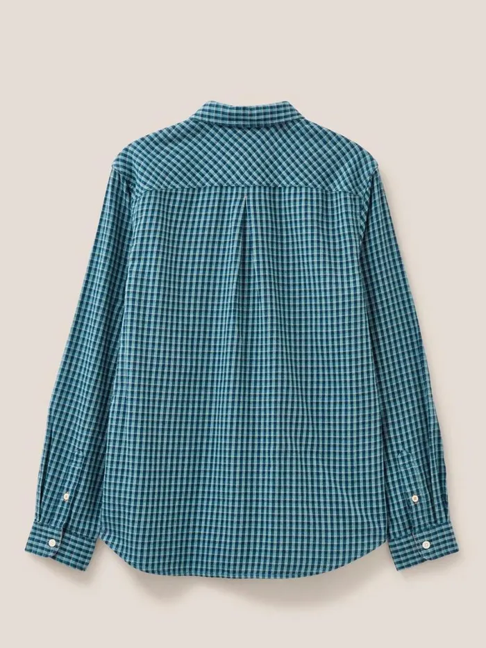 White Stuff SHIRTS Westlake Gingham Shirt Mint Green 8211 Men