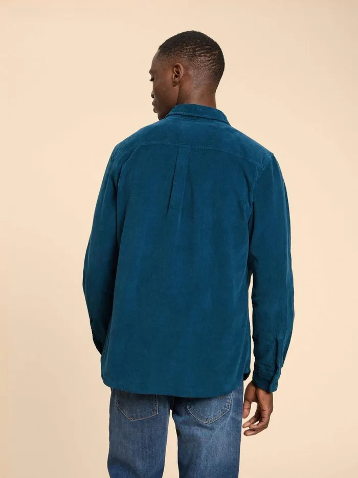 White Stuff SHIRTS Whitwick Cord Shirt Mid Teal 8211 Men White Stuff SHIRTS Whitwick Cord Shirt Mid Teal 8211 Men