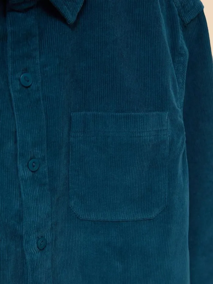 White Stuff SHIRTS Whitwick Cord Shirt Mid Teal 8211 Men White Stuff SHIRTS Whitwick Cord Shirt Mid Teal 8211 Men