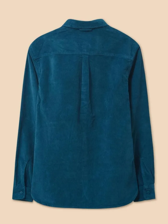 White Stuff SHIRTS Whitwick Cord Shirt Mid Teal 8211 Men White Stuff SHIRTS Whitwick Cord Shirt Mid Teal 8211 Men