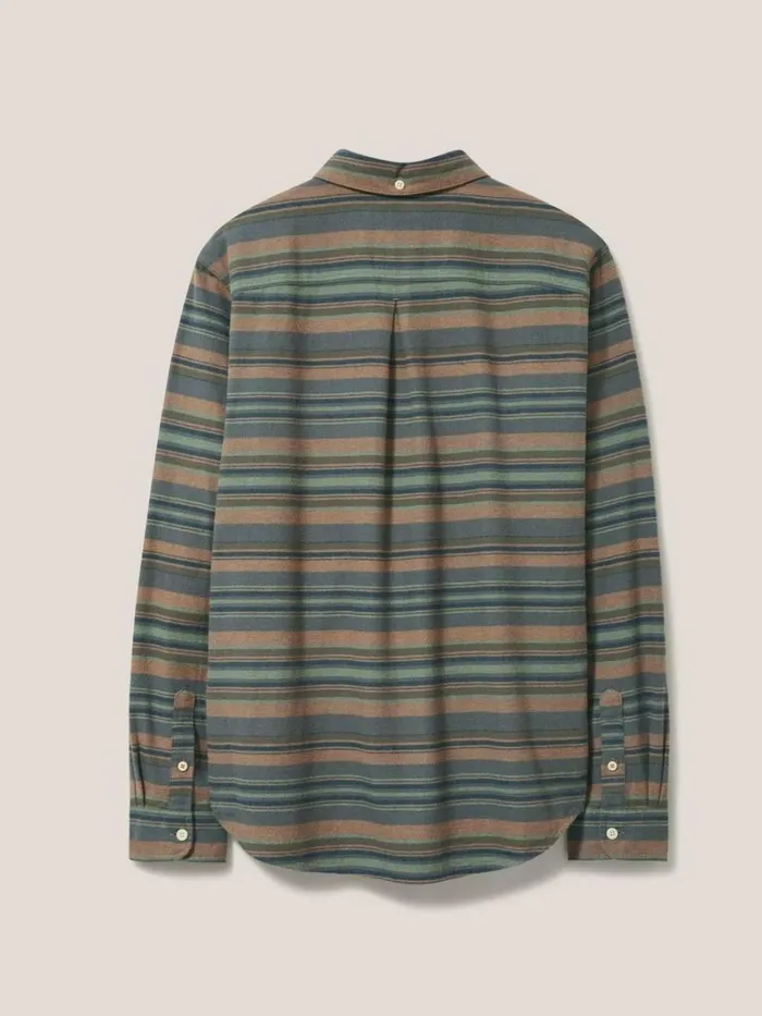 White Stuff SHIRTS Wilne Stripe Shirt Khaki Green 8211 Men White Stuff SHIRTS Wilne Stripe Shirt Khaki Green 8211 Men