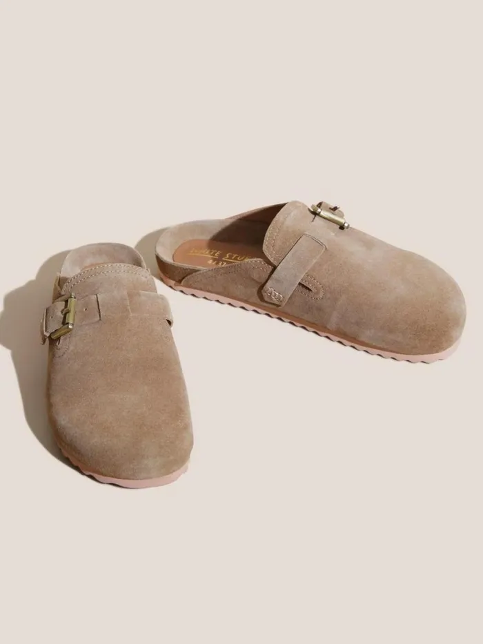 White Stuff SHOES Slip On Suede Footbed Light Natural 8211 Women