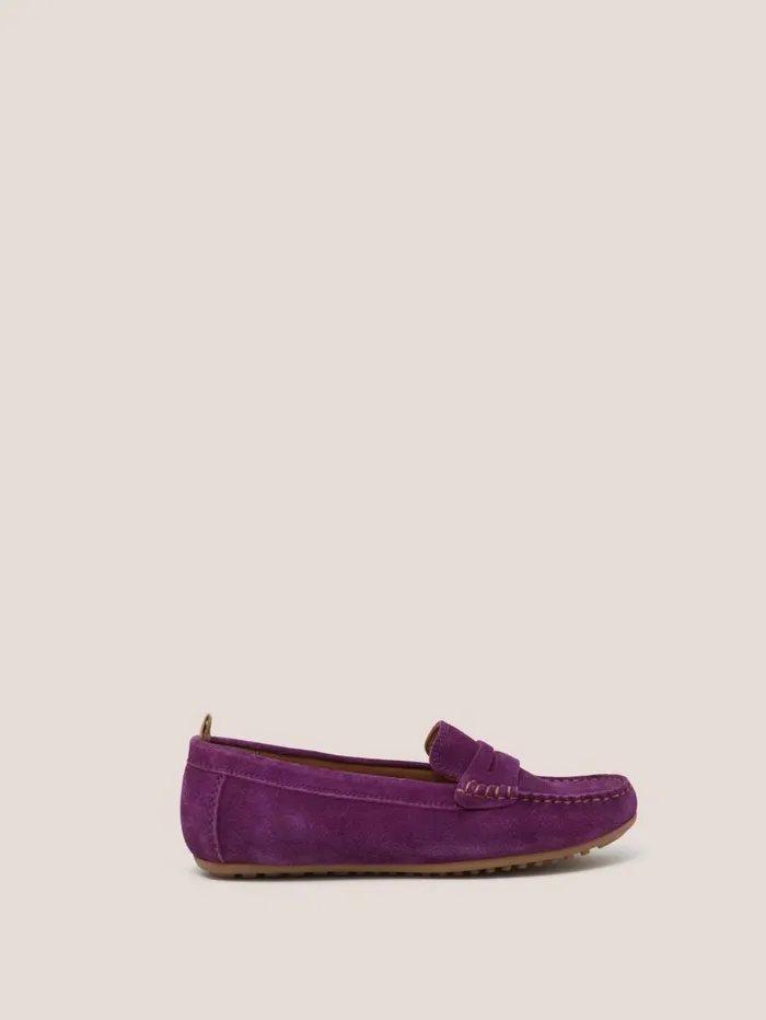 White Stuff SHOES Suede Driving Moccasin Mid Purple 8211 Women White Stuff SHOES Suede Driving Moccasin Mid Purple 8211 Women