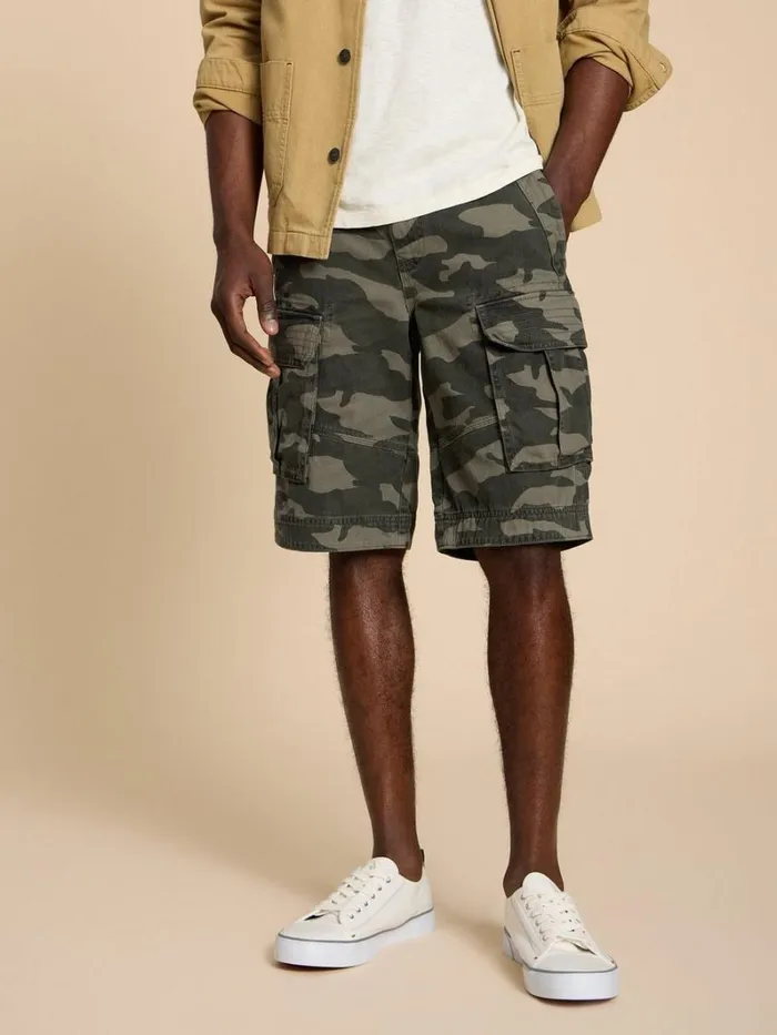 White Stuff SHORTS Halsall Organic Cargo Short Green Multi 8211 Men White Stuff SHORTS Halsall Organic Cargo Short Green Multi 8211 Men
