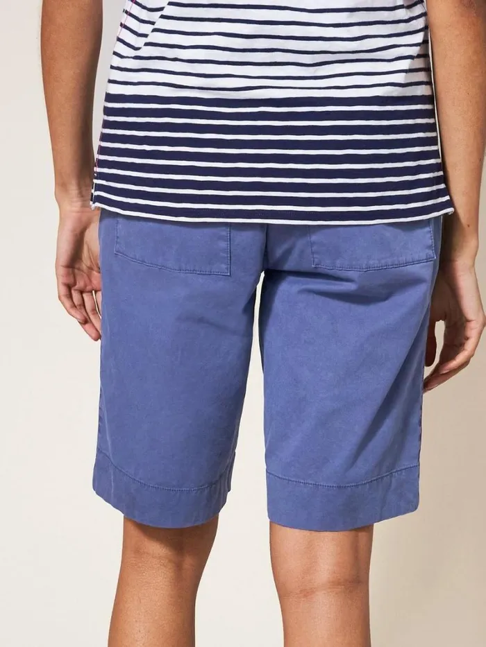 White Stuff SHORTS Hayley Organic Chino Shorts Mid Blue 8211 Women