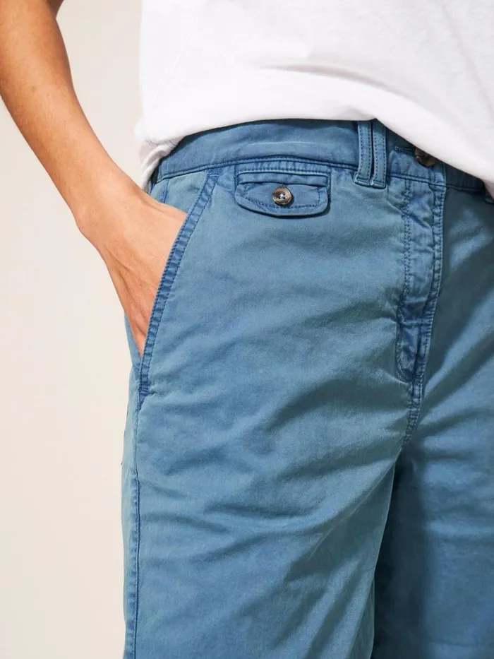 White Stuff SHORTS Hayley Organic Chino Shorts Mid Teal 8211 Women White Stuff SHORTS Hayley Organic Chino Shorts Mid Teal 8211 Women