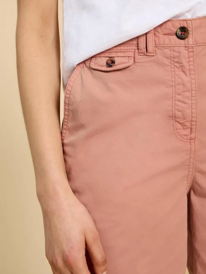 White Stuff SHORTS Hayley Organic Cotton Shorts Mid Pink 8211 Women