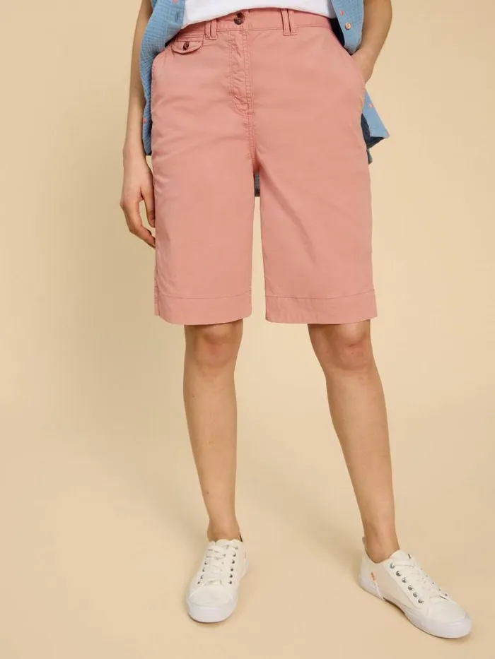 White Stuff SHORTS Hayley Organic Cotton Shorts Mid Pink 8211 Women White Stuff SHORTS Hayley Organic Cotton Shorts Mid Pink 8211 Women