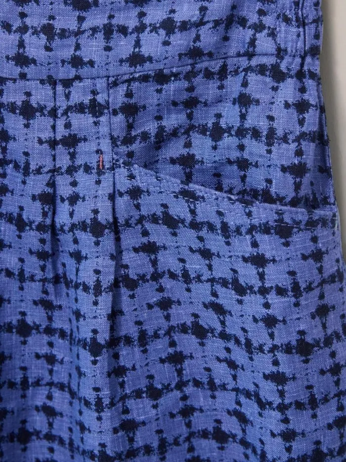 White Stuff SHORTS Rowena Linen Short Blue Multi 8211 Women White Stuff SHORTS Rowena Linen Short Blue Multi 8211 Women