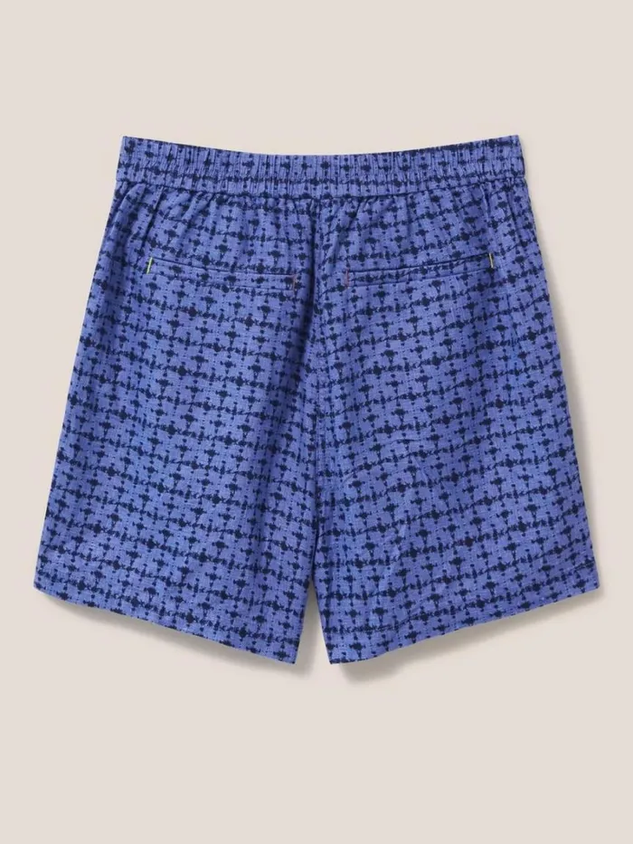 White Stuff SHORTS Rowena Linen Short Blue Multi 8211 Women White Stuff SHORTS Rowena Linen Short Blue Multi 8211 Women