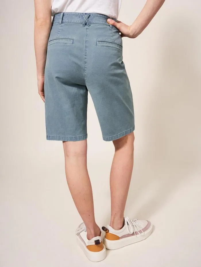 White Stuff SHORTS Twister Chino Short Mid Teal 8211 Women White Stuff SHORTS Twister Chino Short Mid Teal 8211 Women