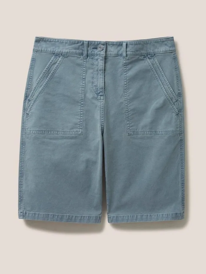 White Stuff SHORTS Twister Chino Short Mid Teal 8211 Women White Stuff SHORTS Twister Chino Short Mid Teal 8211 Women