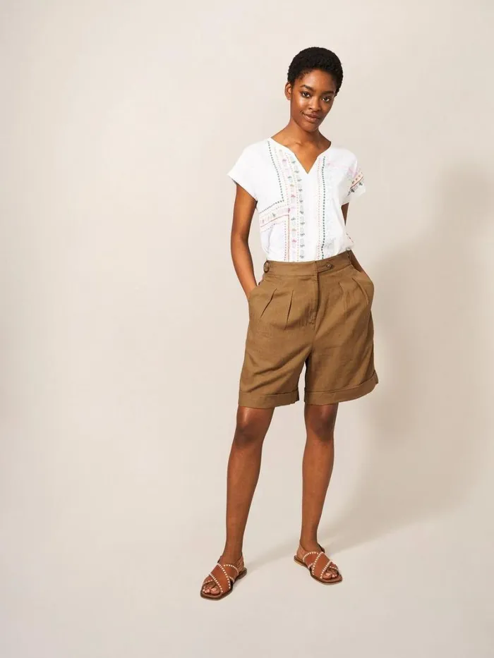 White Stuff SHORTS Una Short Dark Natural 8211 Women