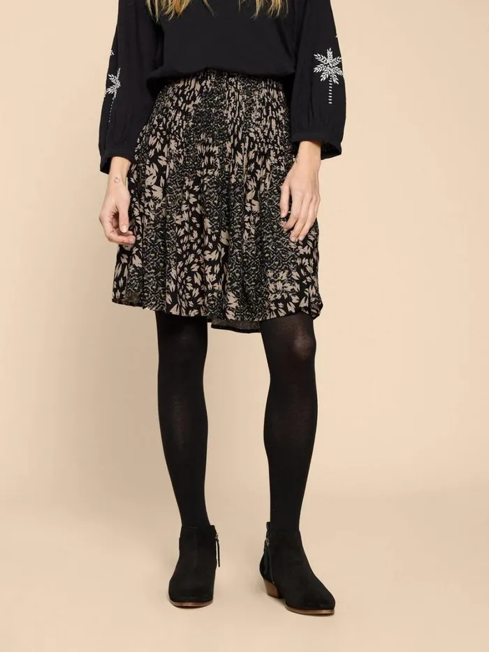 White Stuff SKIRTS Ari Eco Vero Skirt Black Multi 8211 Women