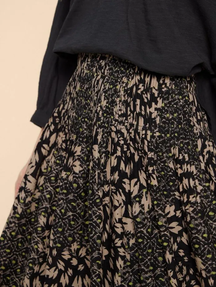 White Stuff SKIRTS Ari Eco Vero Skirt Black Multi 8211 Women White Stuff SKIRTS Ari Eco Vero Skirt Black Multi 8211 Women
