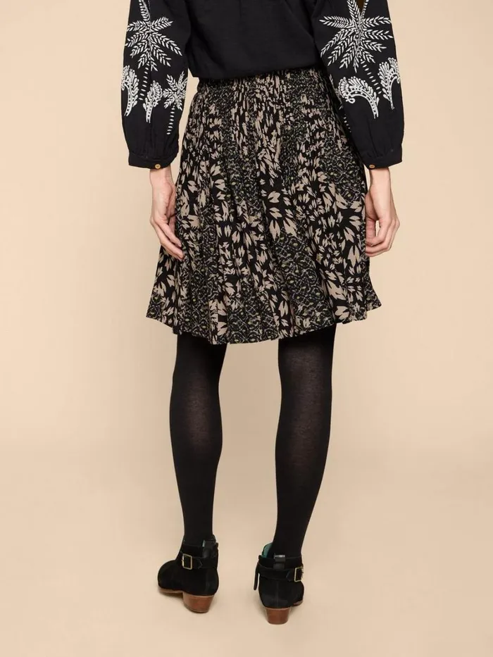 White Stuff SKIRTS Ari Eco Vero Skirt Black Multi 8211 Women White Stuff SKIRTS Ari Eco Vero Skirt Black Multi 8211 Women