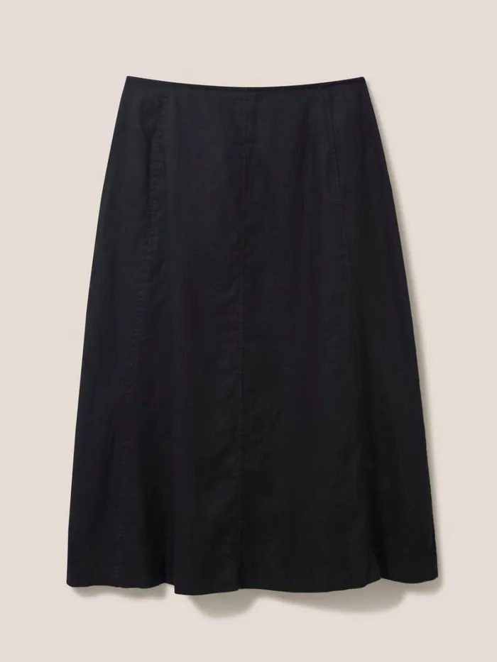 White Stuff SKIRTS Ciara Linen Skirt Washed Black 8211 Women White Stuff SKIRTS Ciara Linen Skirt Washed Black 8211 Women