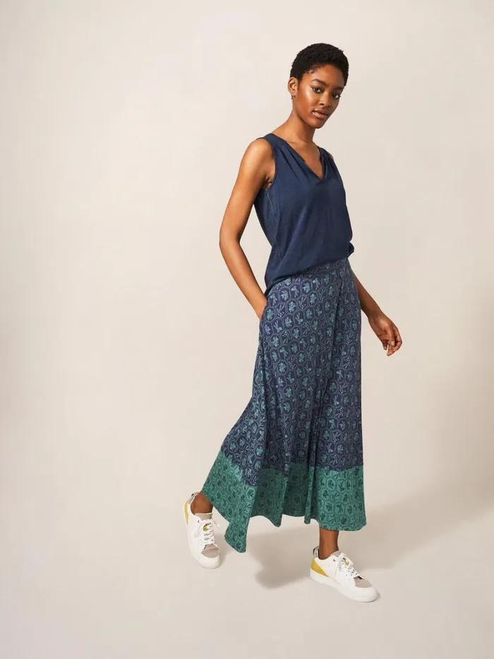 White Stuff SKIRTS Jada Eco Vero Maxi Skirt Teal Multi 8211 Women