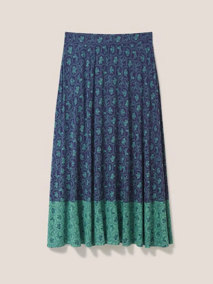 White Stuff SKIRTS Jada Eco Vero Maxi Skirt Teal Multi 8211 Women White Stuff SKIRTS Jada Eco Vero Maxi Skirt Teal Multi 8211 Women