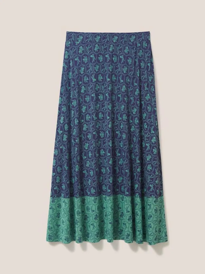 White Stuff SKIRTS Jada Eco Vero Maxi Skirt Teal Multi 8211 Women White Stuff SKIRTS Jada Eco Vero Maxi Skirt Teal Multi 8211 Women