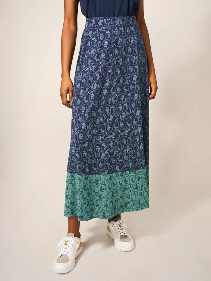 White Stuff SKIRTS Jada Eco Vero Maxi Skirt Teal Multi 8211 Women White Stuff SKIRTS Jada Eco Vero Maxi Skirt Teal Multi 8211 Women