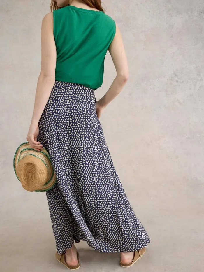 White Stuff SKIRTS Jada Eco Vero Skirt Blue Print 8211 Women