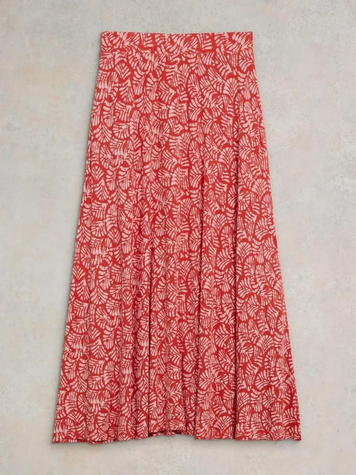 White Stuff SKIRTS Jada Eco Vero Skirt Red Print 8211 Women White Stuff SKIRTS Jada Eco Vero Skirt Red Print 8211 Women
