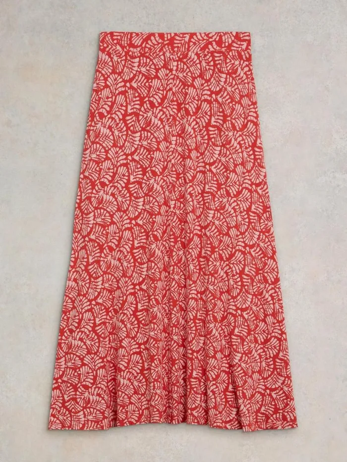 White Stuff SKIRTS Jada Eco Vero Skirt Red Print 8211 Women White Stuff SKIRTS Jada Eco Vero Skirt Red Print 8211 Women