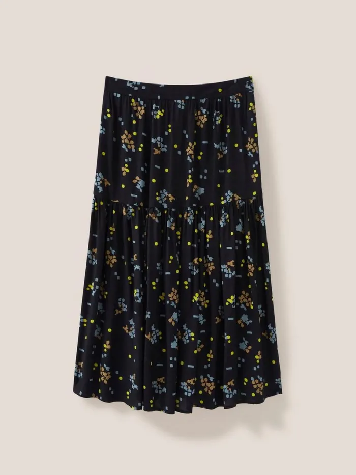 White Stuff SKIRTS Jamima Eco Vero Midi Skirt Black Multi 8211 Women White Stuff SKIRTS Jamima Eco Vero Midi Skirt Black Multi 8211 Women