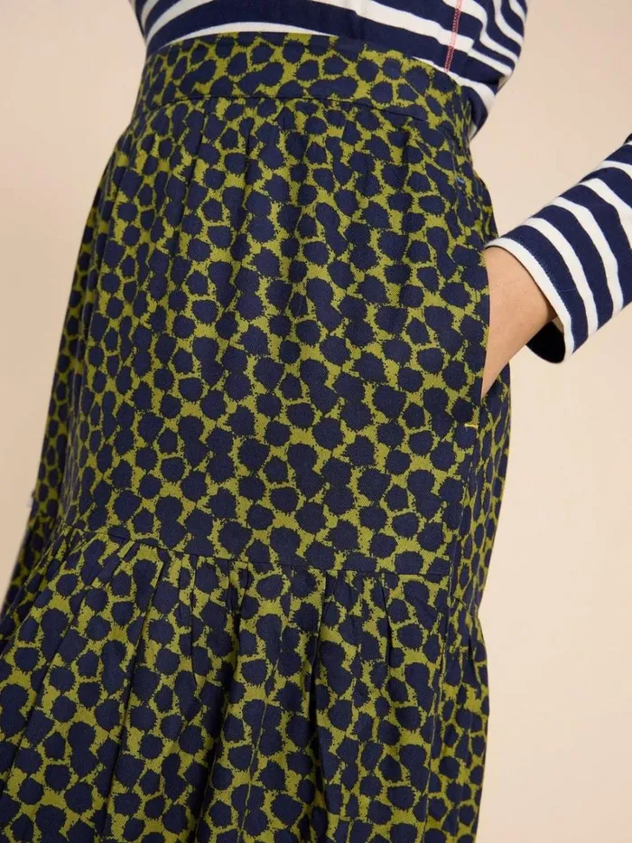White Stuff SKIRTS Jamima Eco Vero Skirt Navy Multi 8211 Women