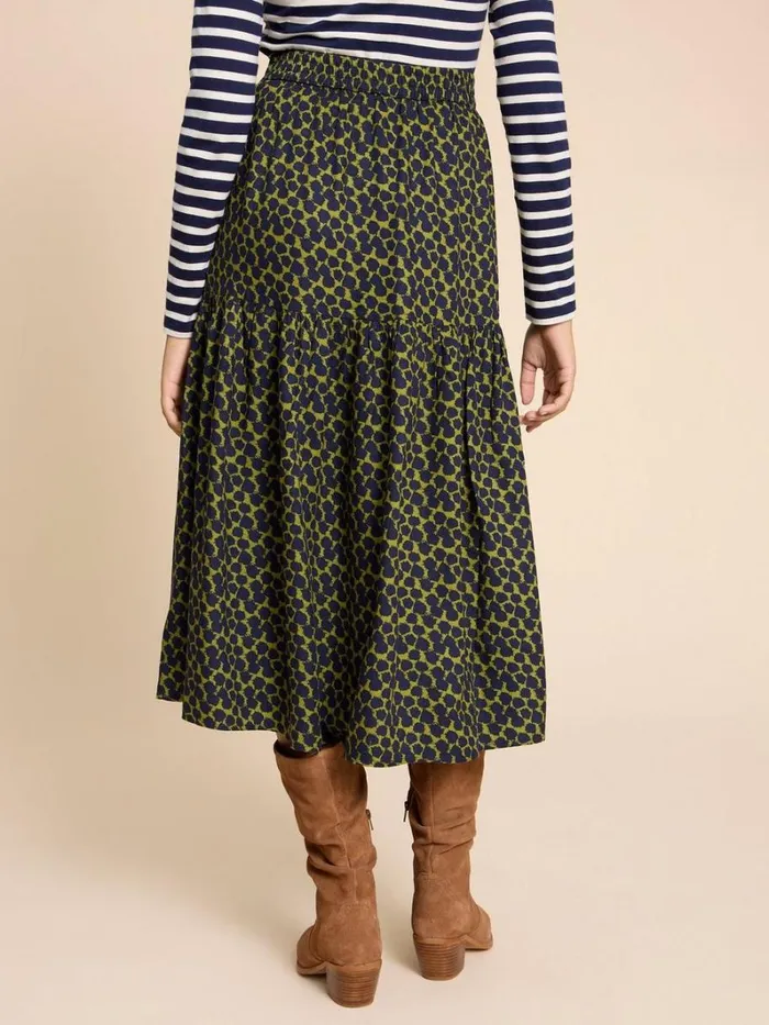 White Stuff SKIRTS Jamima Eco Vero Skirt Navy Multi 8211 Women White Stuff SKIRTS Jamima Eco Vero Skirt Navy Multi 8211 Women
