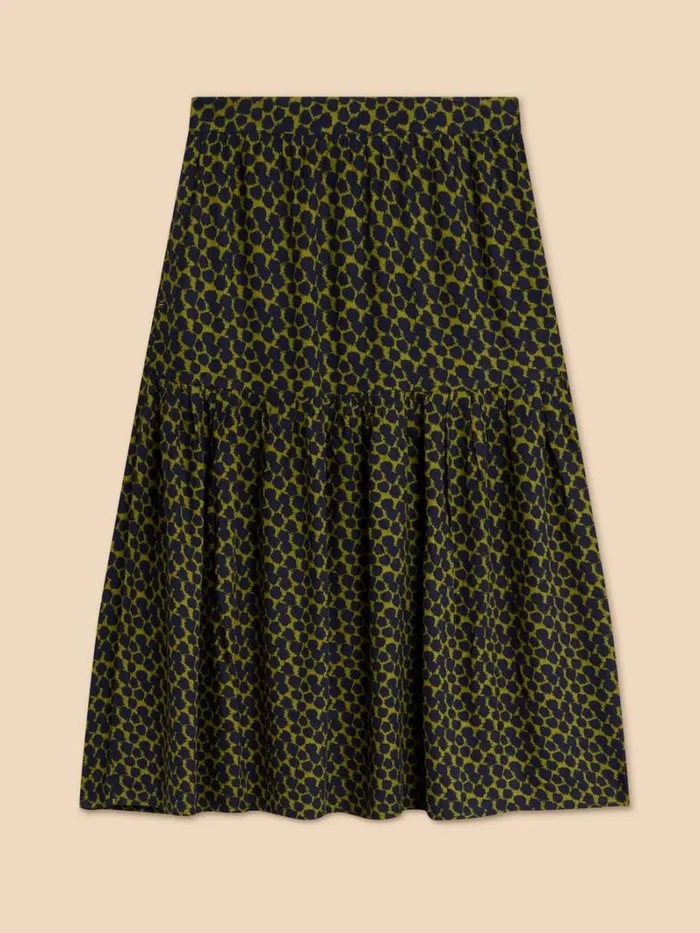White Stuff SKIRTS Jamima Eco Vero Skirt Navy Multi 8211 Women White Stuff SKIRTS Jamima Eco Vero Skirt Navy Multi 8211 Women