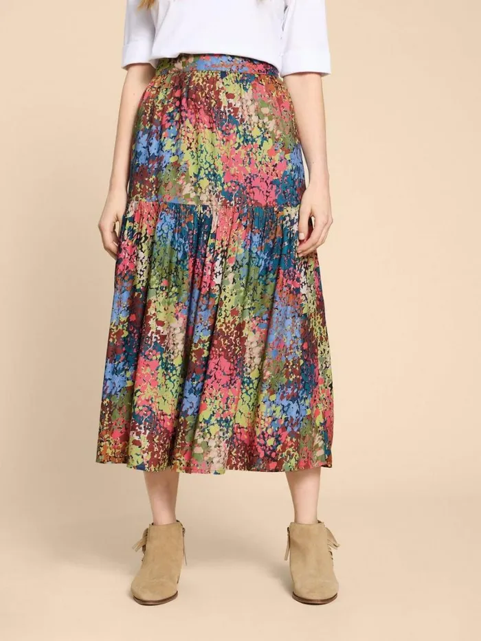 White Stuff SKIRTS Jamima Eco Vero Skirt Pink Multi 8211 Women