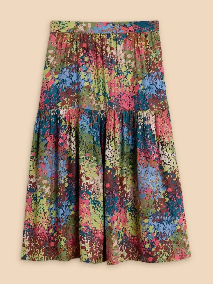 White Stuff SKIRTS Jamima Eco Vero Skirt Pink Multi 8211 Women White Stuff SKIRTS Jamima Eco Vero Skirt Pink Multi 8211 Women