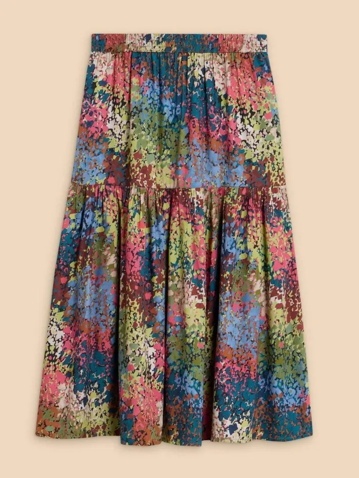 White Stuff SKIRTS Jamima Eco Vero Skirt Pink Multi 8211 Women White Stuff SKIRTS Jamima Eco Vero Skirt Pink Multi 8211 Women