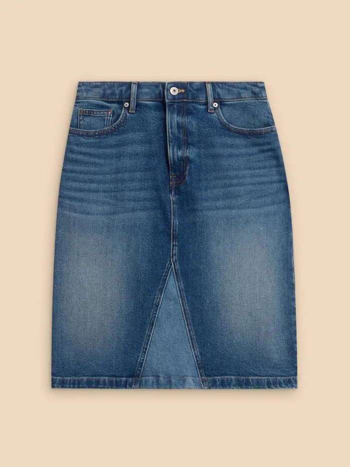 White Stuff SKIRTS Jemma Denim Skirt Mid Denim 8211 Women White Stuff SKIRTS Jemma Denim Skirt Mid Denim 8211 Women