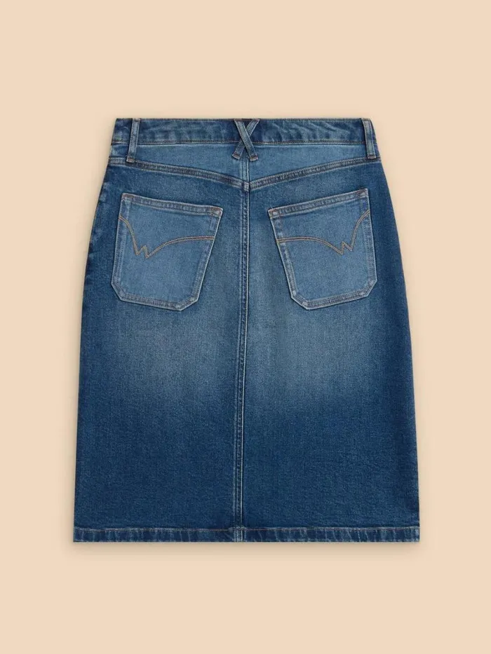 White Stuff SKIRTS Jemma Denim Skirt Mid Denim 8211 Women White Stuff SKIRTS Jemma Denim Skirt Mid Denim 8211 Women