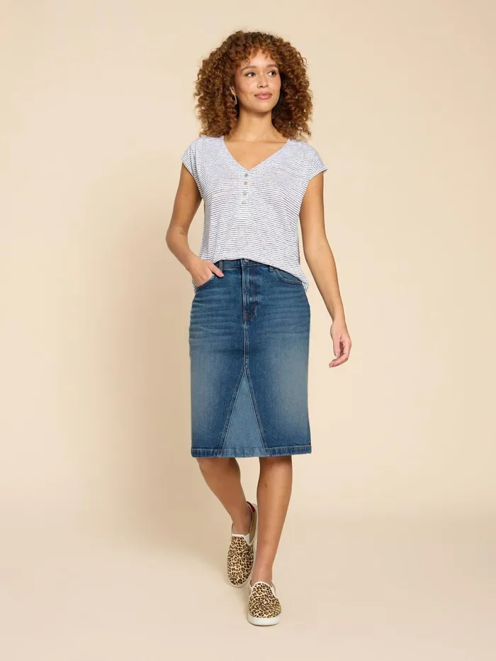 White Stuff SKIRTS Jemma Denim Skirt Mid Denim 8211 Women White Stuff SKIRTS Jemma Denim Skirt Mid Denim 8211 Women