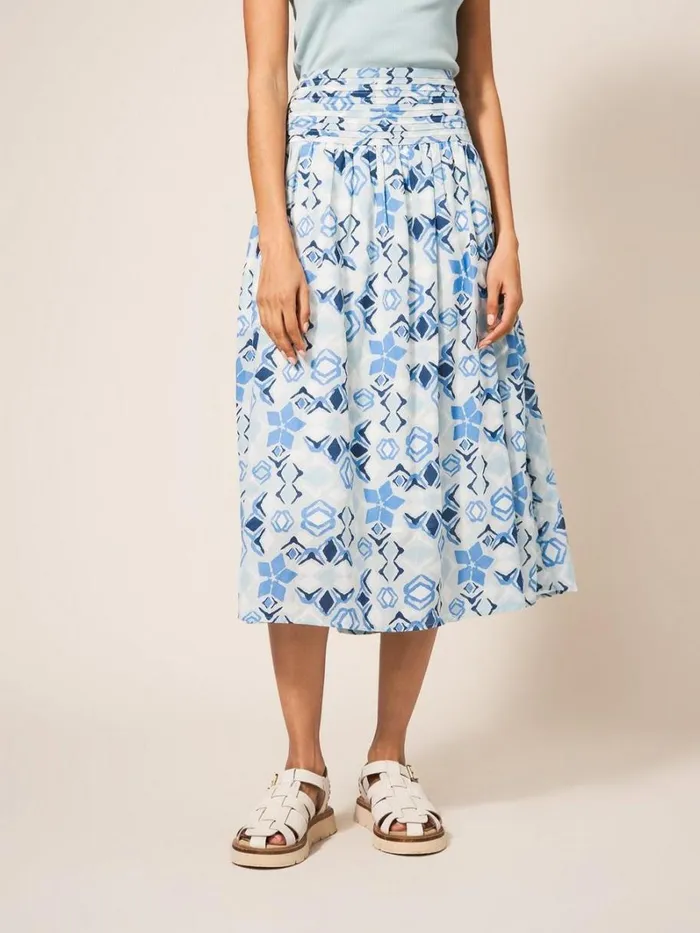 White Stuff SKIRTS Maeva Skirt Blue Multi 8211 Women