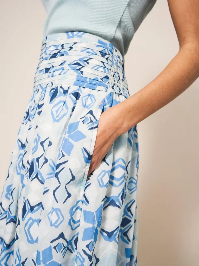 White Stuff SKIRTS Maeva Skirt Blue Multi 8211 Women White Stuff SKIRTS Maeva Skirt Blue Multi 8211 Women