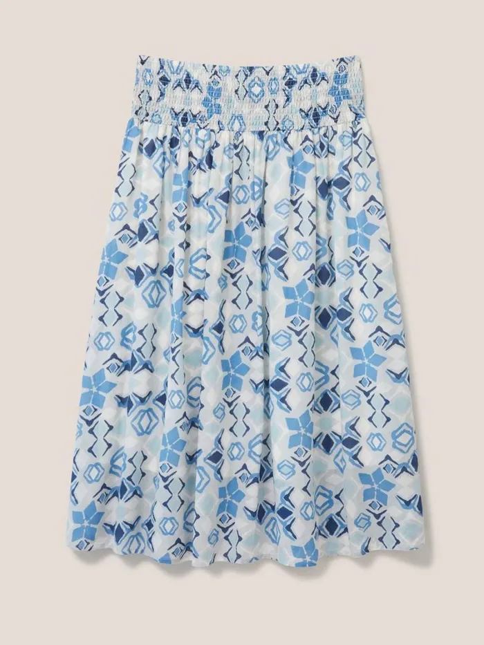 White Stuff SKIRTS Maeva Skirt Blue Multi 8211 Women White Stuff SKIRTS Maeva Skirt Blue Multi 8211 Women