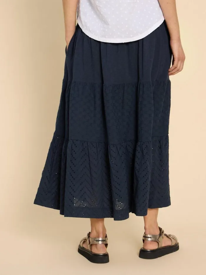 White Stuff SKIRTS Marissa Broderie Maxi Skirt Dark Navy 8211 Women White Stuff SKIRTS Marissa Broderie Maxi Skirt Dark Navy 8211 Women