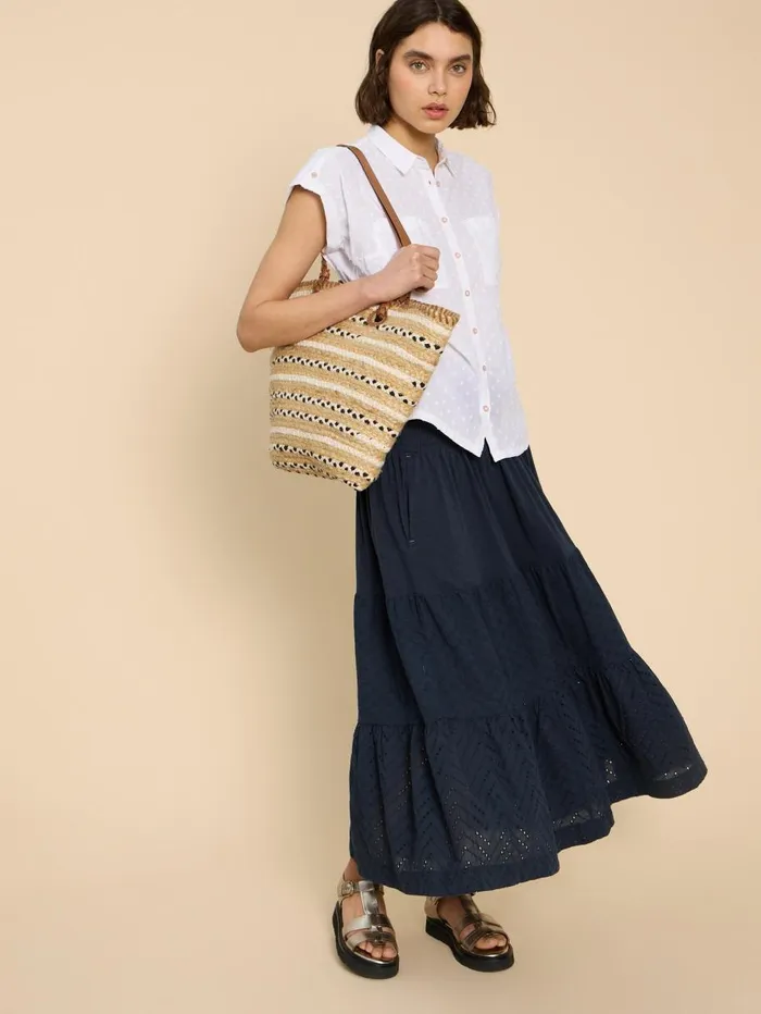 White Stuff SKIRTS Marissa Broderie Maxi Skirt Dark Navy 8211 Women White Stuff SKIRTS Marissa Broderie Maxi Skirt Dark Navy 8211 Women