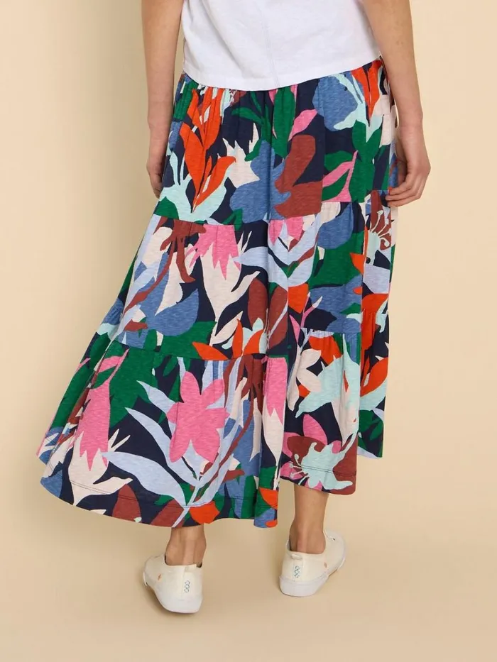 White Stuff SKIRTS Marissa Jersey Maxi Skirt Blue Print 8211 Women White Stuff SKIRTS Marissa Jersey Maxi Skirt Blue Print 8211 Women