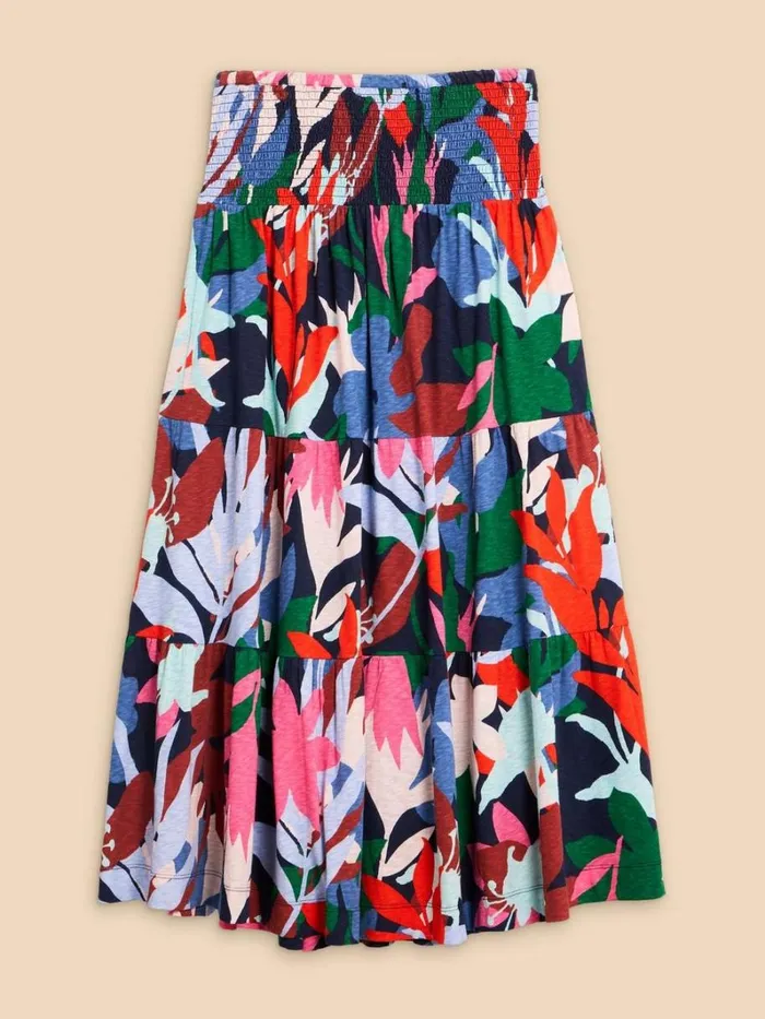 White Stuff SKIRTS Marissa Jersey Maxi Skirt Blue Print 8211 Women White Stuff SKIRTS Marissa Jersey Maxi Skirt Blue Print 8211 Women