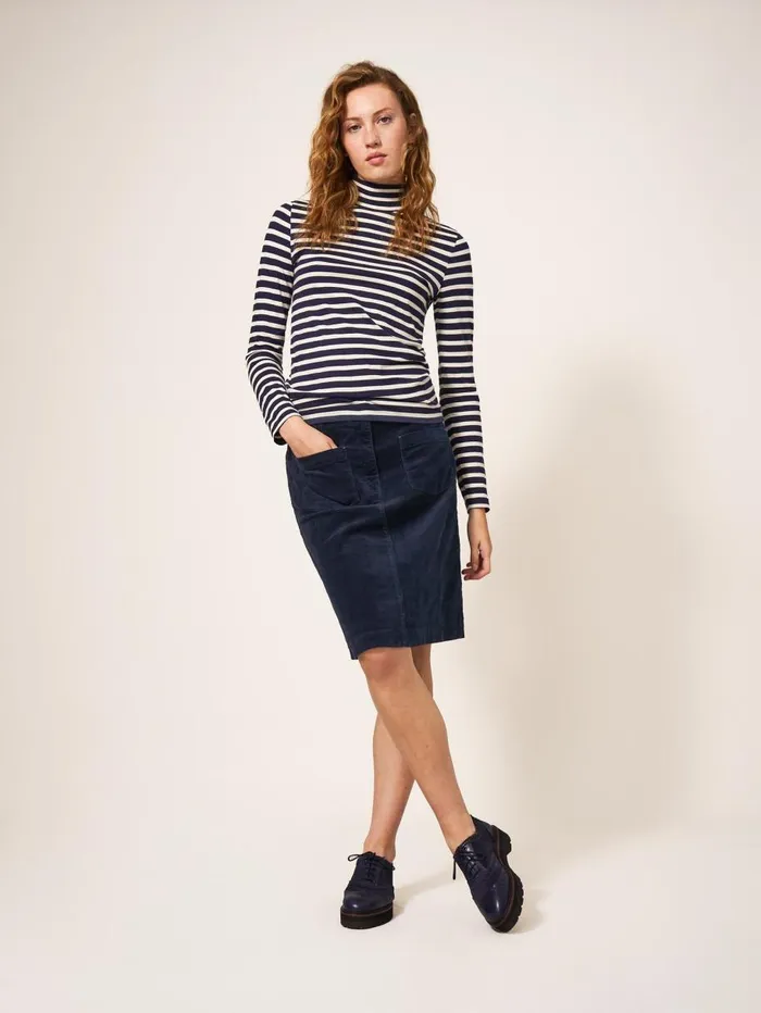 White Stuff SKIRTS Melody Organic Cord Skirt Dark Navy 8211 Women White Stuff SKIRTS Melody Organic Cord Skirt Dark Navy 8211 Women