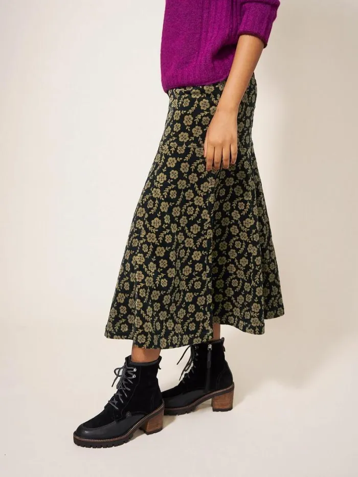 White Stuff SKIRTS Quinn Organic Cord Skirt Green Multi 8211 Women White Stuff SKIRTS Quinn Organic Cord Skirt Green Multi 8211 Women