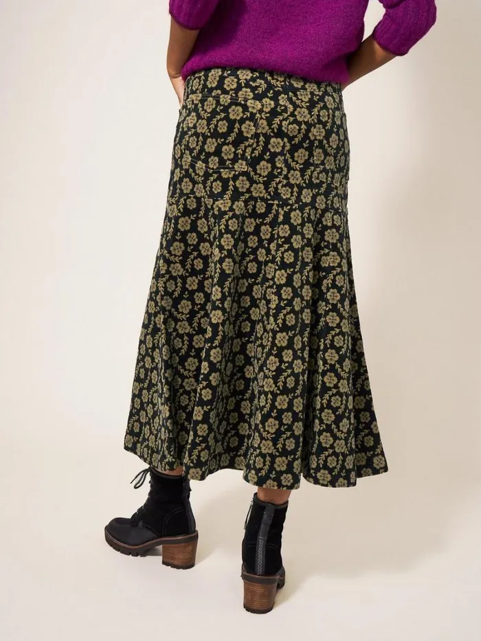 White Stuff SKIRTS Quinn Organic Cord Skirt Green Multi 8211 Women White Stuff SKIRTS Quinn Organic Cord Skirt Green Multi 8211 Women